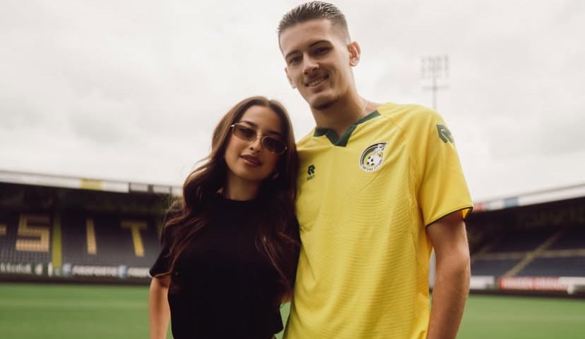 Potret Jennifer Coppen Temani Justin Hubner di Perkenalan Klub Baru