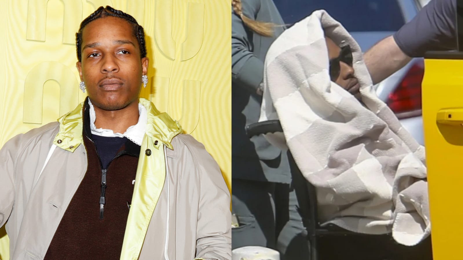Penggemar Khawatir! ASAP Rocky Muncul Pakai Kursi Roda, Sakit Apa?