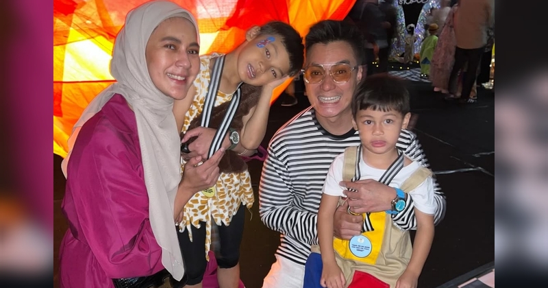 Baim Wong-Paula Verhoeven Kompak Hadiri Acara Kelulusan Anak