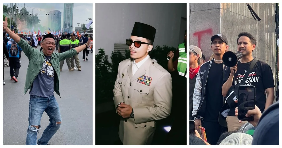 Deretan Selebriti Bagi-bagi Makanan saat Demo DPR