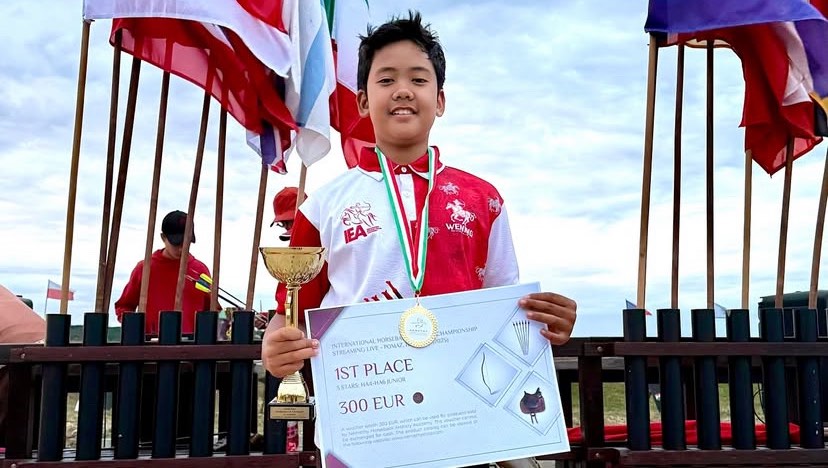 Usia 14 Tahun, Atlet Panahan Berkuda Indonesia Sabet Medali Emas di Kejuaraan Dunia