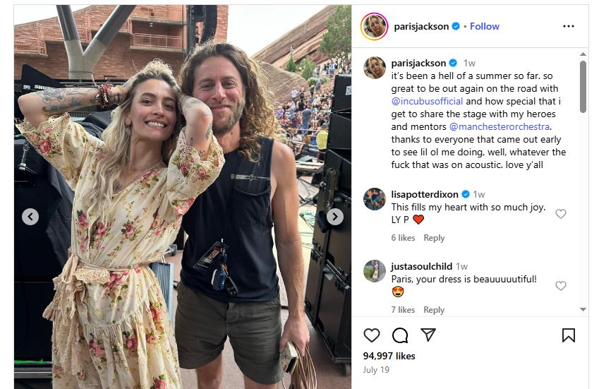 Instagram/parisjackson)