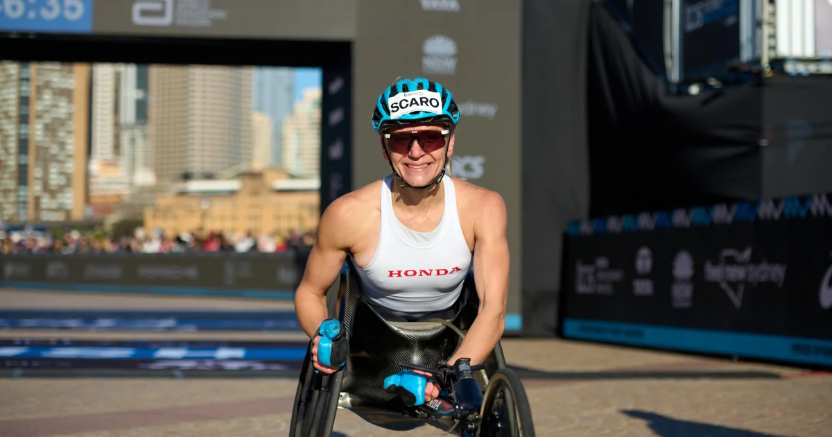 Atlet Balap Kursi Roda Susannah Scaroni Pecahkan Rekor di Sydney Marathon 2025