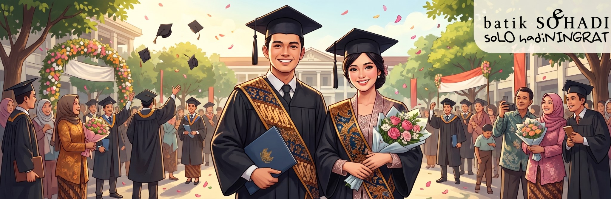 Toga dan Selempang Batik: Pelengkap Wisuda yang Bermakna