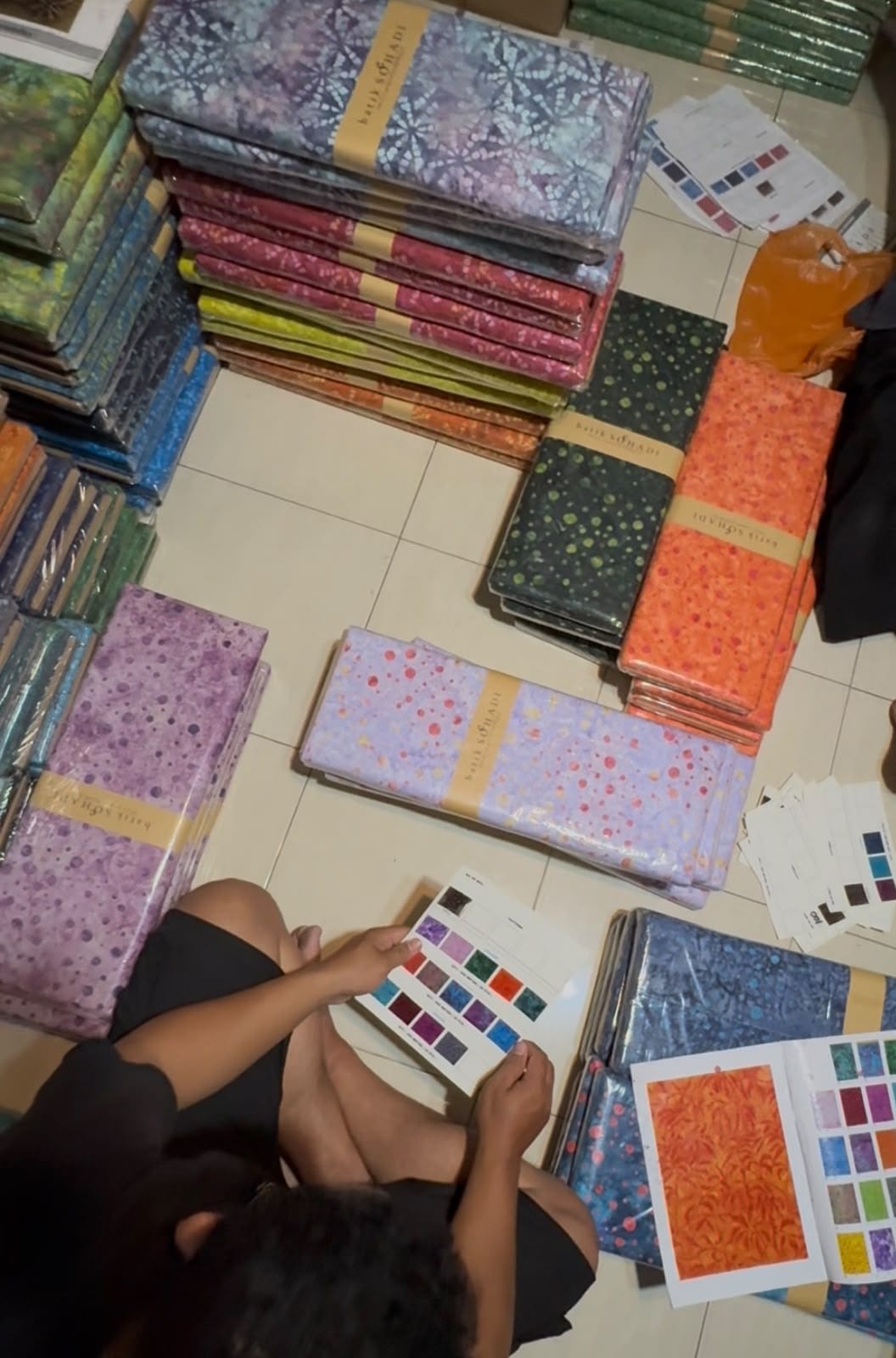 Batik Soehadi fabric shipment prepared for overseas customer