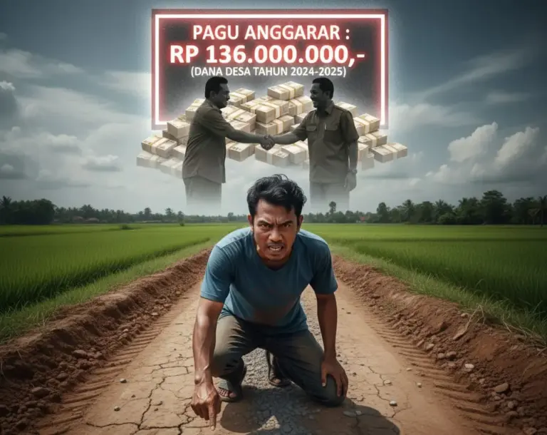 Pembangunan Jalan Usaha Tani Desa Guwo Dinilai Tak Sebanding Anggaran Rp136 Juta