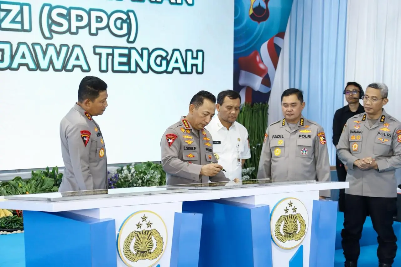 Capaian Fantastis MBG Jateng: 5,75 Juta Penerima, Kapolri-Gubernur Resmikan Dapur Gizi Polri