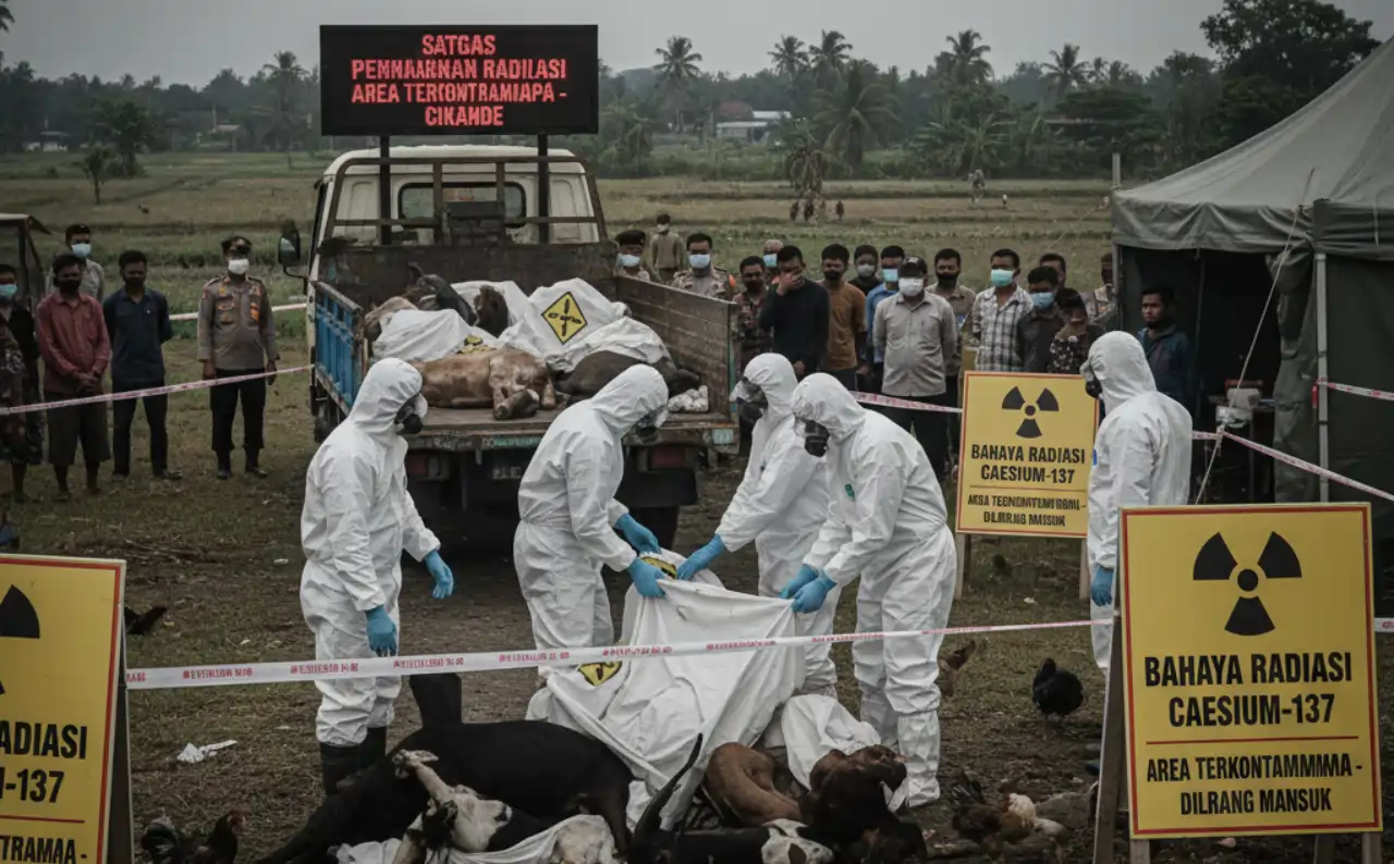 Radioaktif Cesium-137 Paksa Pemusnahan Hewan di Banten, Ancam Rantai Makanan Warga
