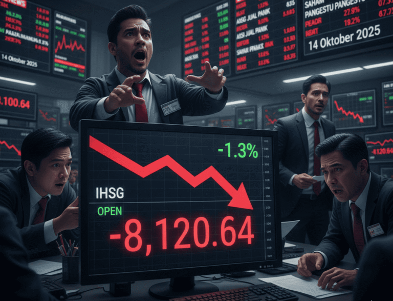 Ihsg Tiba Tiba Ambruk 13 Di Sesi Ii Perdagangan Hari Ini