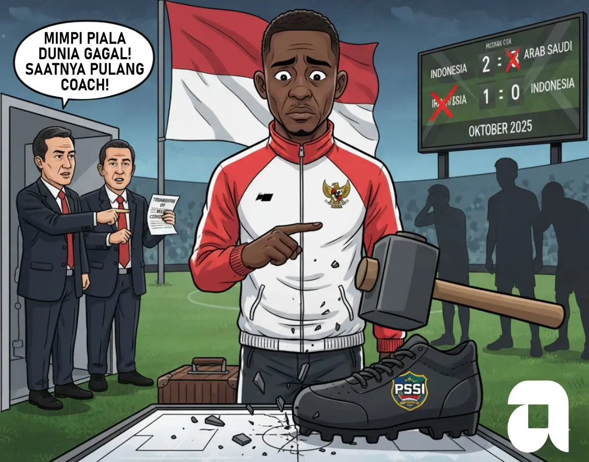 Palu Godam Pssi Hantam Patrick Kluivert Mimpi Piala Dunia Runtuh Sang Legenda Pulang Lebih Cepat