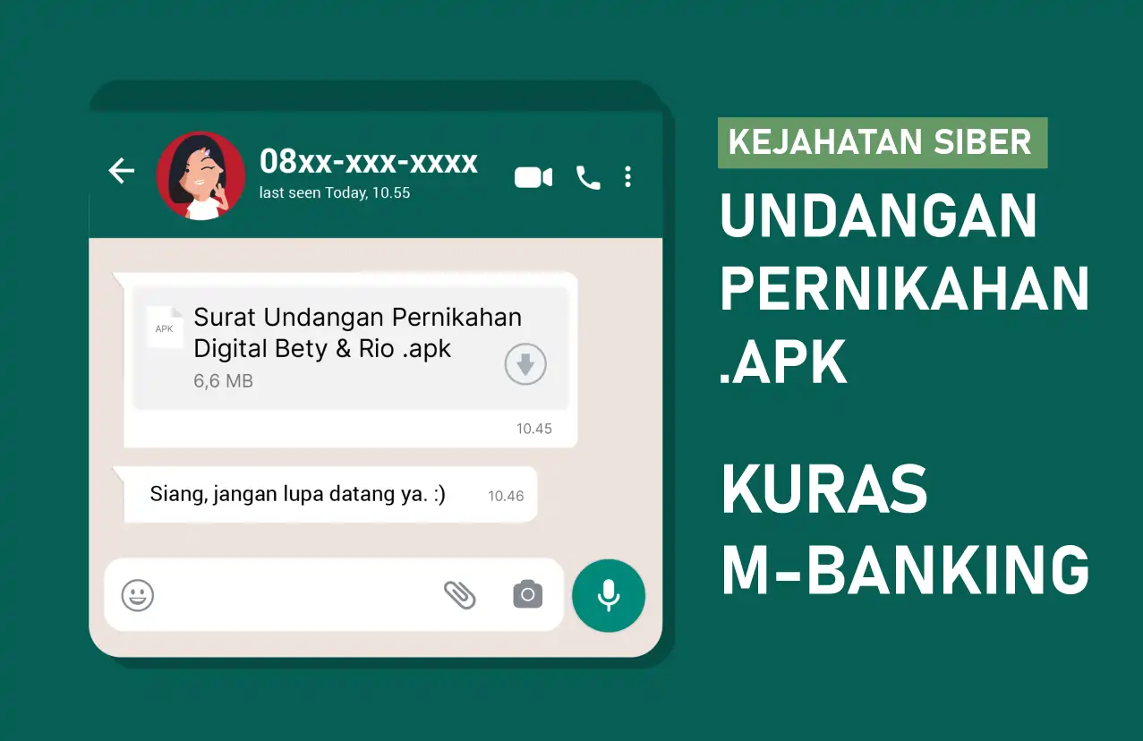 Modus Kejahatan Siber Baru: Undangan Pernikahan APK di WhatsApp Kuras M-Banking Korban