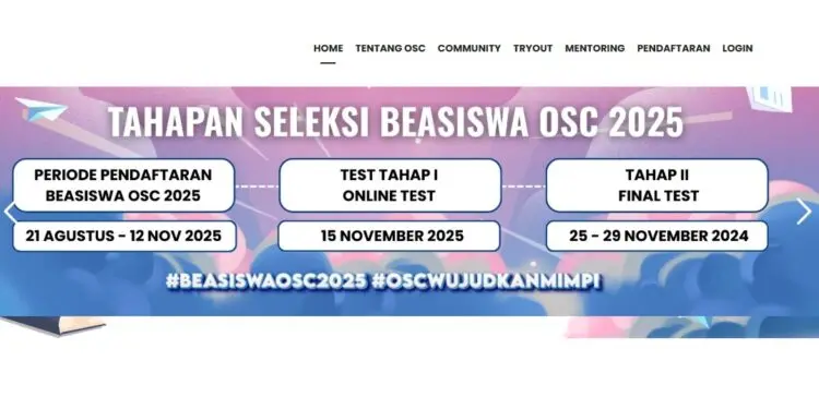 Beasiswa OSC 2025 Kuliah Gratis Kampus Unggulan Terbuka