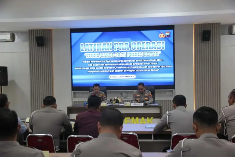 Operasi Zebra Candi 2025 Dimulai Polres Demak Prioritaskan ETLE dan Tilang Manual