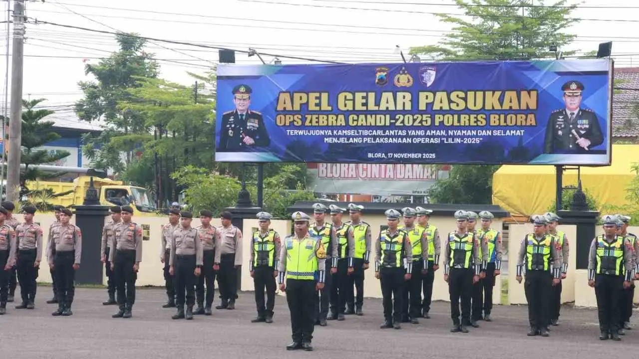 Operasi Zebra Candi 2025 Dimulai di Blora, Incar 8 Jenis Pelanggaran Kritis