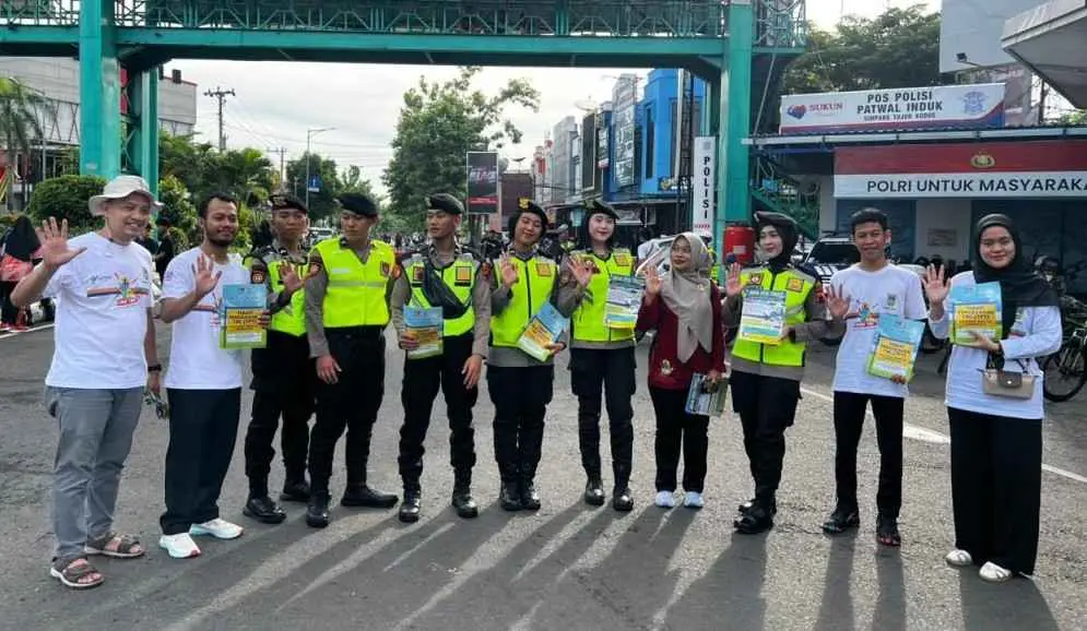 Polres Kudus Gelar Patroli Sepeda, Sapa Warga di Area Car Free Day