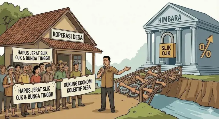 Ilustrasi berita: Momok SLIK OJK Hambat Rakyat, KDKMP Tagih Keberpihakan Bank BUMN - Sawila.id