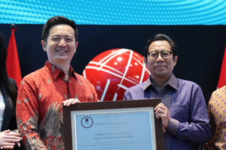 Seremoni Pencatatan Obligasi Terkait Keberlanjutan I Pollux Hotels Group Tahun 2025