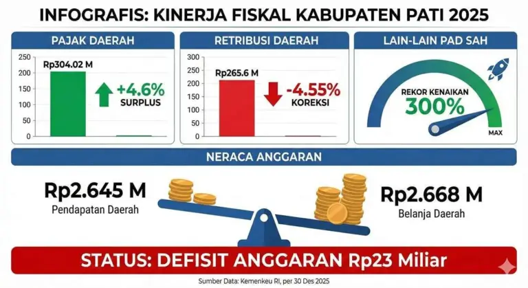 Ilustrasi berita: Warning Keuangan Pati: Belanja Tembus Rp2,66 Triliu, Pendapatan Minus - Sawila.id