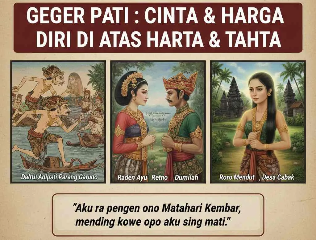 Geger Pati Sejarah Konflik yang Dipicu Asmara, Bukan Harta dan Tahta