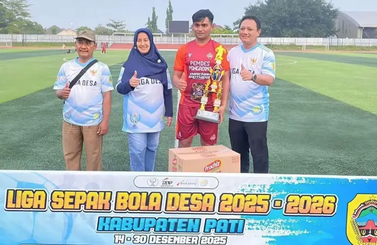 Viral! Juara Liga Desa Pati 2025 Hanya Dihadiahi 2 Dus Chiki