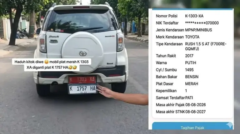 Viral Mobil Dinas Diduga Inventaris Komisi C DPRD Pati Tutup Plat Merah Pakai Plat Biasa