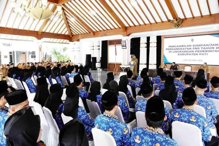 Resmi Dilantik, 59 PNS Kabupaten Pati Diminta Beri Kontribusi Nyata