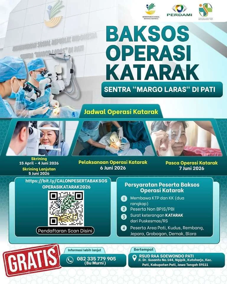 Cara Ikut Operasi Katarak Gratis Sentra Margo Laras dan RSUD Soewondo Pati Cara Ikut Operasi Katarak Gratis Sentra Margo Laras dan RSUD Soewondo Pati