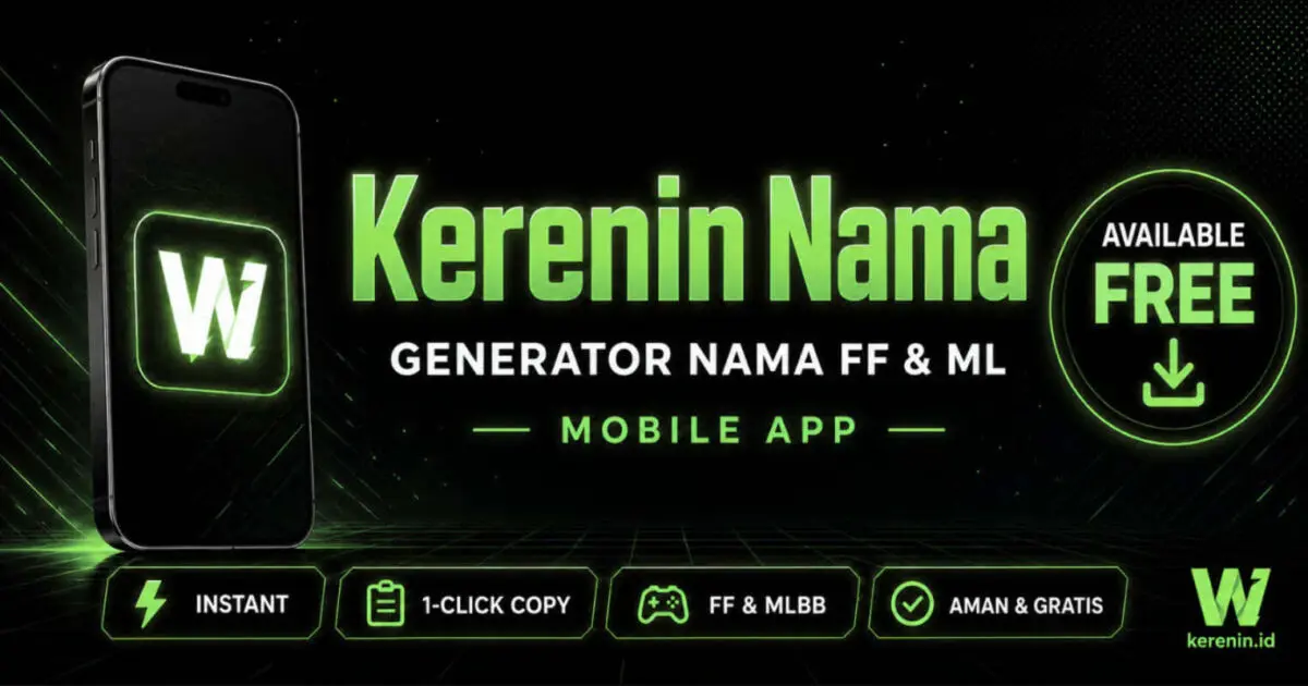 Aplikasi Nama Keren FF dan ML Dibahas oleh 5 Content Creator Gaming Indonesia dalam Sepekan