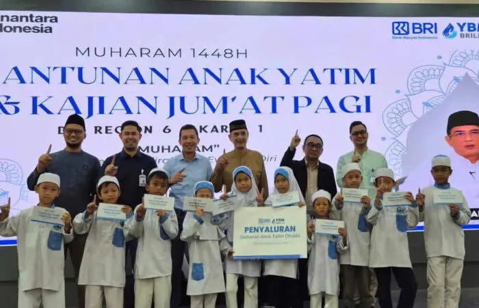 BRI Region 6 dan YBM BRI Jakarta Berbagi Santunan Anak Yatim Muharam