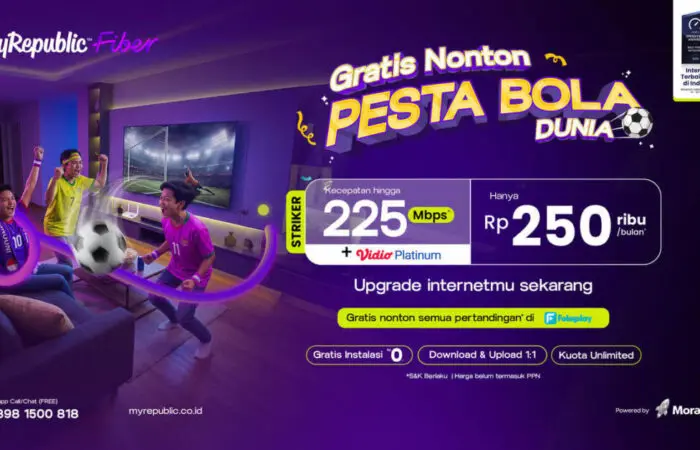 MyRepublic Fiber Hadirkan Akses Gratis Nonton Piala Dunia 2026 untuk Pelanggan