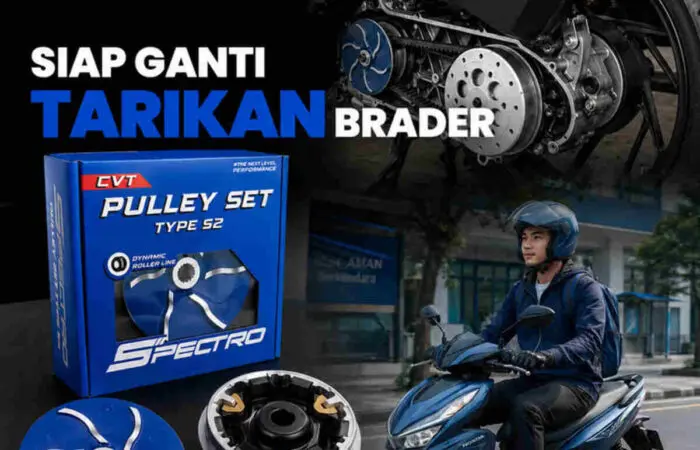 SPECTRO Hadirkan Pulley Set Type S2 untuk Akselerasi Motor Matic Lebih Responsif