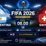 Prediksi Skor: Argentina Bakal Tumbangkan Swiss di Perempat Final Piala Dunia 2026