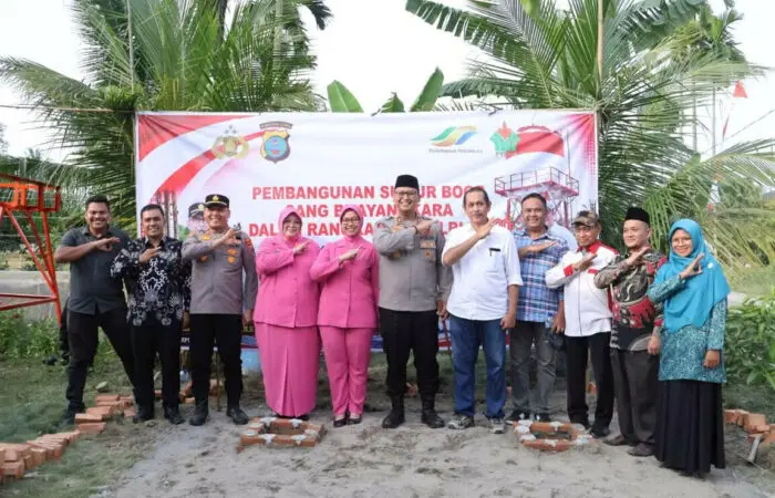 Holding Perkebunan Nusantara Perkuat Akses Air Bersih, PTPN IV PalmCo dan Polres Langkat Bangun Sumur Bor bagi Masyarakat