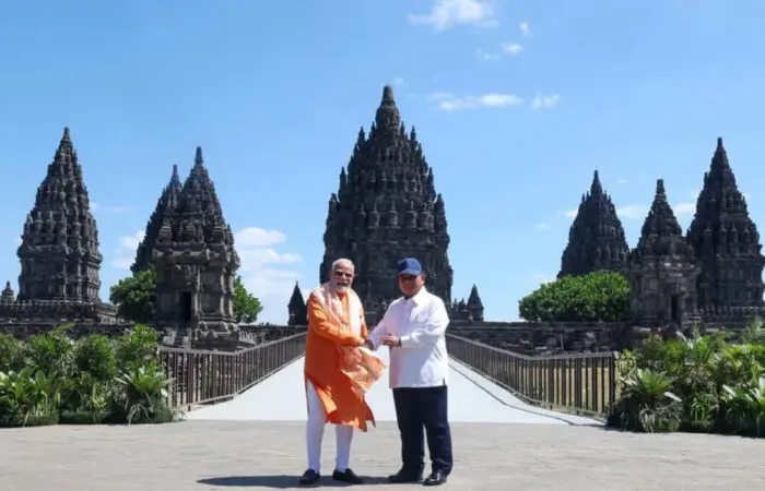 Prabowo dan PM Modi Tegaskan Ikatan Peradaban Indonesia-India di Candi Prambanan
