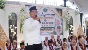 Hadiri Pelepasan Siswa MI Miftahul Huda Tegalsambi, Camat Tahunan Tekankan Pentingnya Pendidikan Dasar Agama