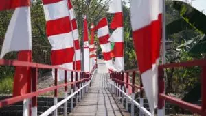 Jembatan Merah Putih Presisi di Jabungan Kembali Hubungkan Akses Warga