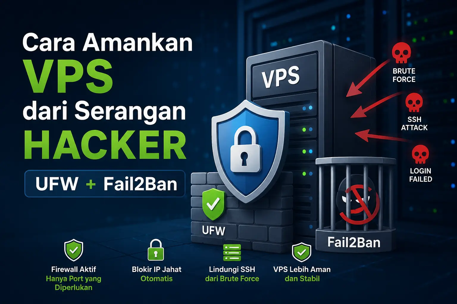 Cara Amankan VPS dari Serangan Hacker (UFW + Fail2Ban)