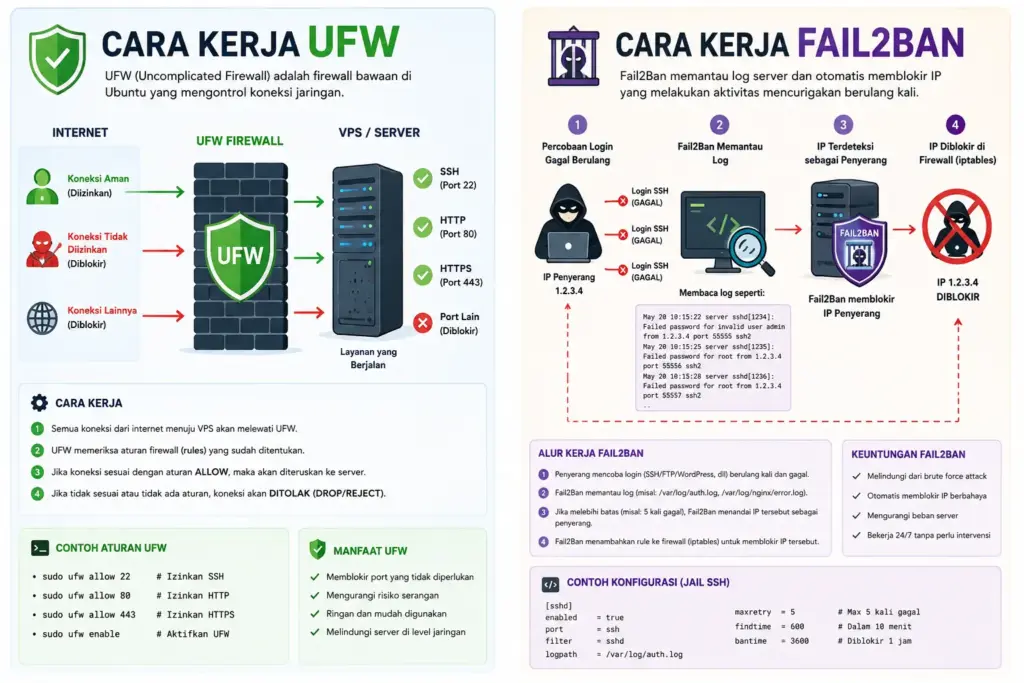 Setup Firewall UFW dan Fail2Ban untuk VPS