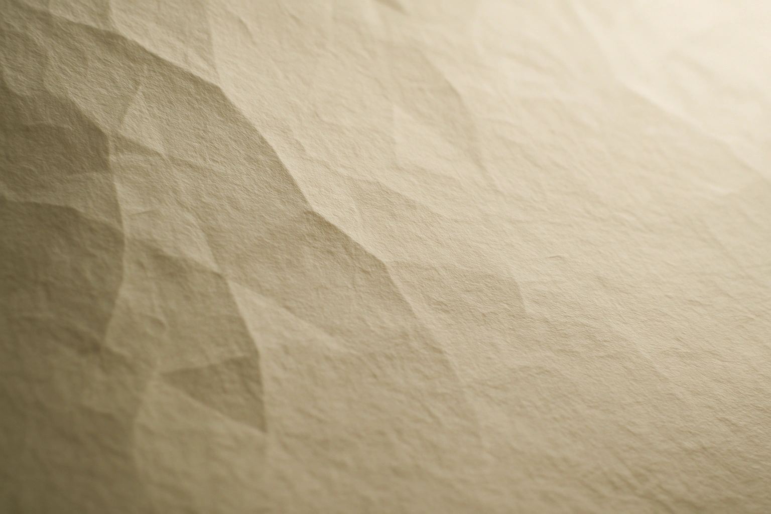3D low-poly paper texture surface with gentle fiber details