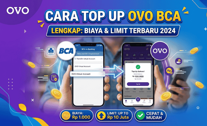 Cara Top Up OVO BCA, Biaya, dan Limit Terbaru