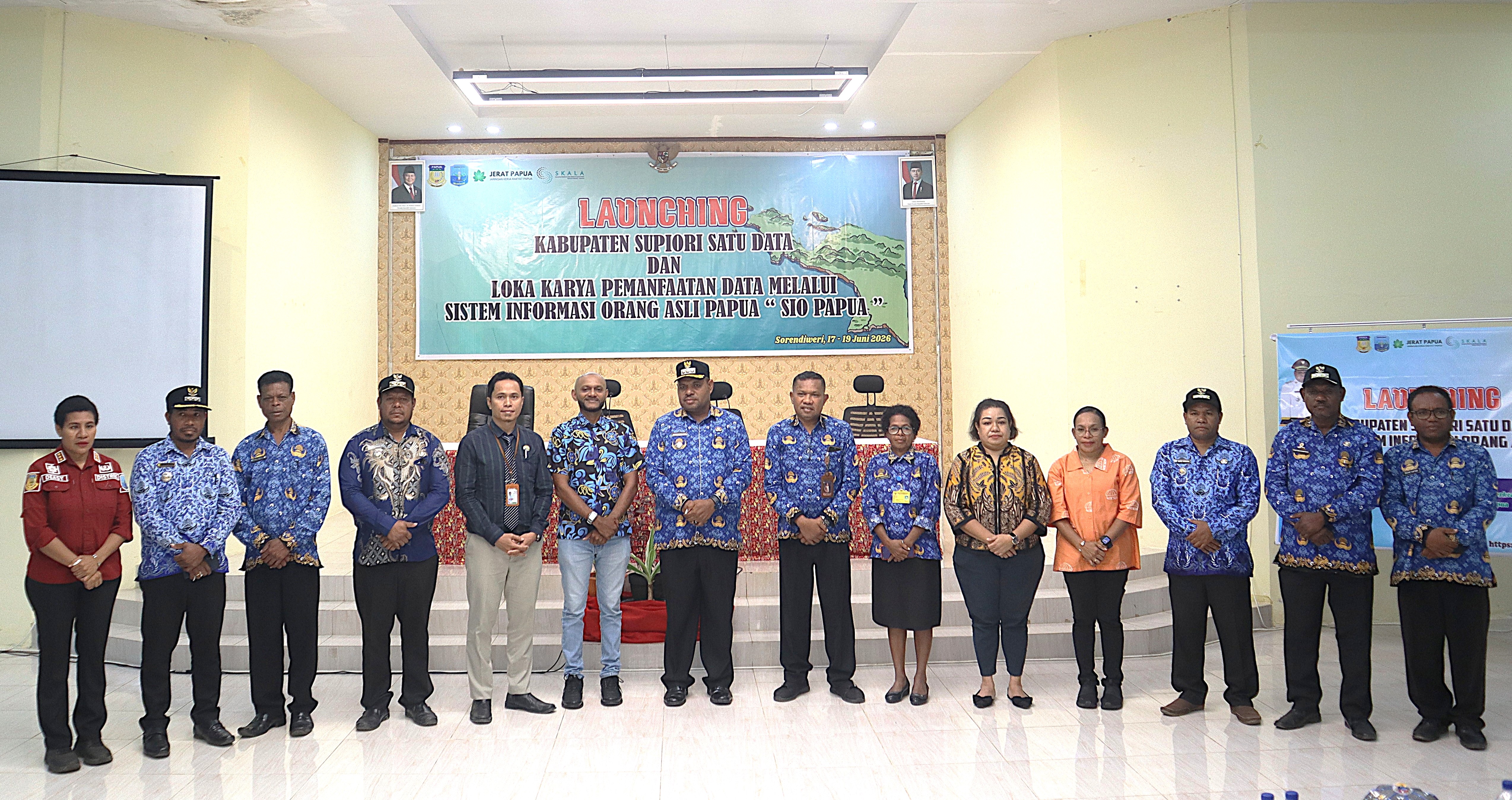 Supiori Satu Data Diluncurkan, JERAT Papua Dukung Penguatan Pembangunan Berbasis Data Kampung