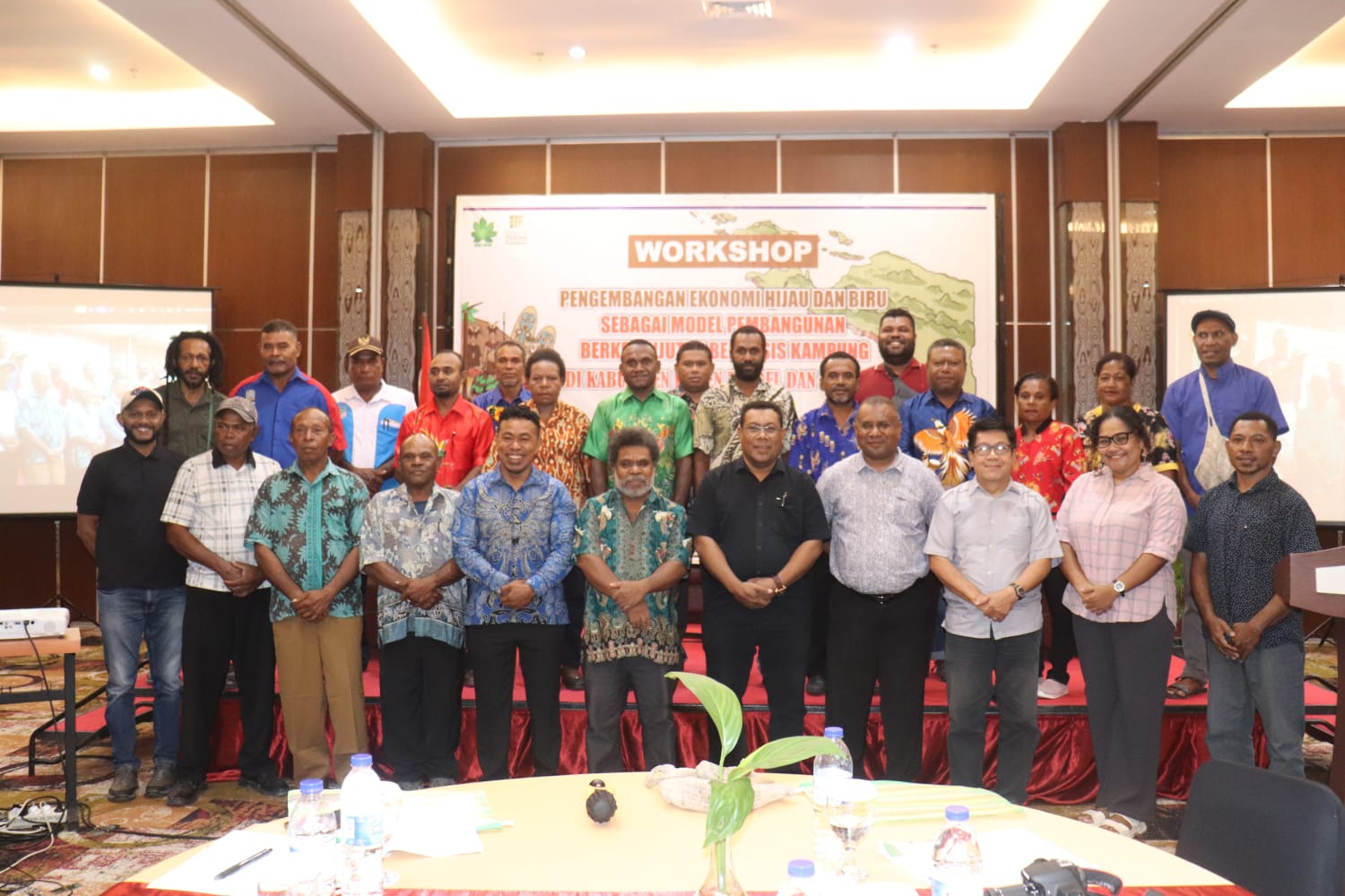 Workshop Pengembangan Ekonomi Blue-Green sebagai Model Pembangunan Berkelanjutan Berbasis Kampung di Supiori dan Boven Digoel
