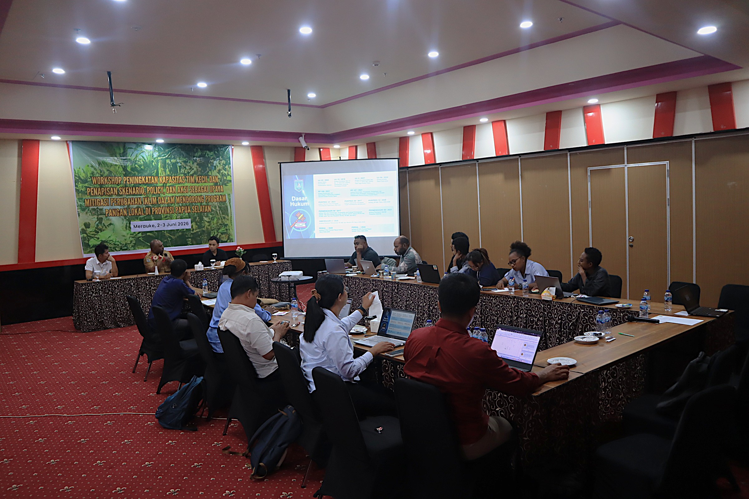 Sesi diskusi pembahasan misi dalam Dokumen RPJMD Provinsi Papua Selatan Tahun 2025-2029