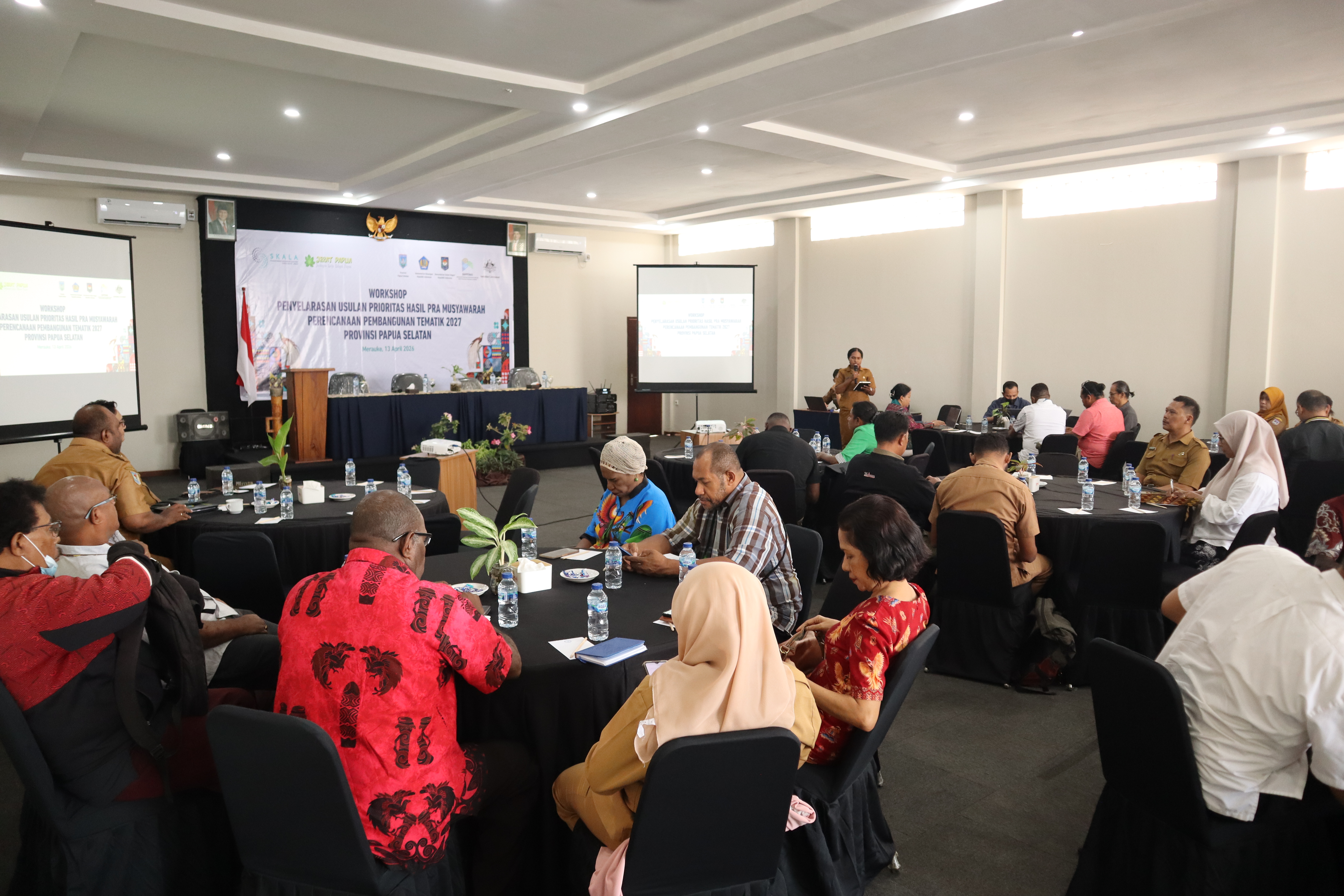Suasana kegiatan Workshop Penyelarasan Usulan Prioritas Hasil Pra-Musyawarah Perencanaan Pembangunan Tematik Tahun 2027.