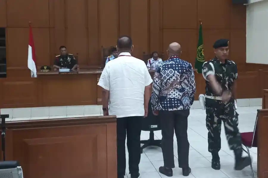 Sidang pembacaan putusan kasus korupsi koneksitas Tabungan Wajib Perumahan Angkatan Darat (TWP AD) Sidang pembacaan putusan kasus korupsi koneksitas Tabungan Wajib Perumahan Angkatan Darat (TWP AD)