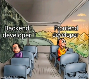 frontend vs backend developer