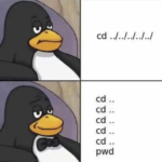 perintah cd linux