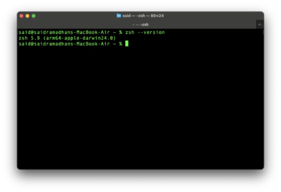 SSH di Macbook
