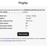 monitoring server dengan PingAja