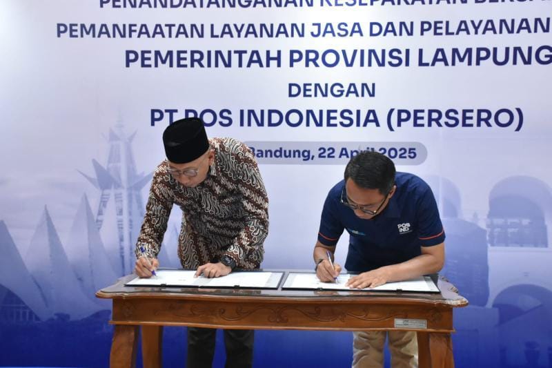 Perluas Jangkauan Layanan Publik, Pemprov Lampung Gandeng PT Pos Indonesia